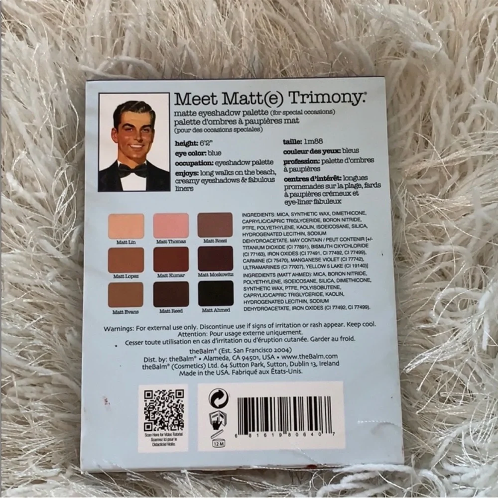 NWT The Balm Cosmetics Meet Matt(e) Trimony - Picture 2 of 6
